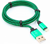 Кабель Apple Lightning - USB Am, CABLEXPERT CC-ApUSB2, 1 м, зеленый