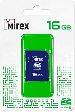 Карта памяти SDHC MIREX Ultra 16Gb, Class10 (13611-SD10CD16)