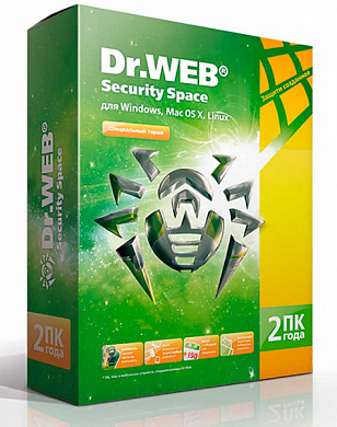 Dr.Web Security Space, 2 Device на 2 года, Base, BOX