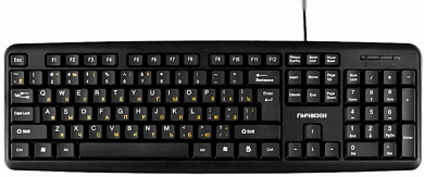 Клавиатура ГАРНИЗОН GK-100XL, USB, черная