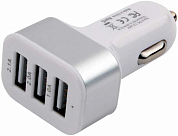 Автомобильное зарядное устройство CABLEXPERT MP3A-UC-CAR17, USB A x 3, белое