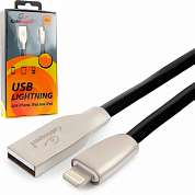 Кабель Apple Lightning - USB Am, CABLEXPERT Gold CC-G-APUSB01, 1.8 м, черный