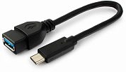 Кабель OTG USB Type-C - USB Am, CABLEXPERT A-OTG-CMAF3-01, 0.2 м, черный