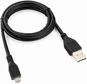 Кабель Micro USB Bm - USB Am, CABLEXPERT Pro CCP-mUSB2-AMBM, 1 м, черный