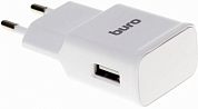 Сетевое зарядное устройство BURO TJ-248W, USB A, белое