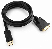 Кабель DisplayPort - DVI, DisplayPort (m) - DVI-D (m), CABLEXPERT CC-DPM-DVIM, 1.8 м, черный