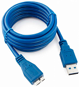 Кабель USB 3.0, USB Am - Micro USB Bf (9 pin), CABLEXPERT Pro CCP-MUSB3-AMBM-6, 1.8 м, синий