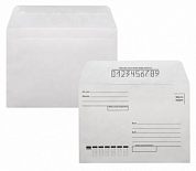 Конверт почтовый C4 (229x324 мм) БЮРОКРАТ, "Куда/Кому", силиконовая лента, белый