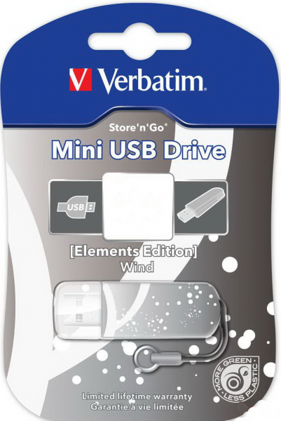 Купить Флешка USB VERBATIM Store'n'Go Mini Elements edition 8Gb, USB 2. ...