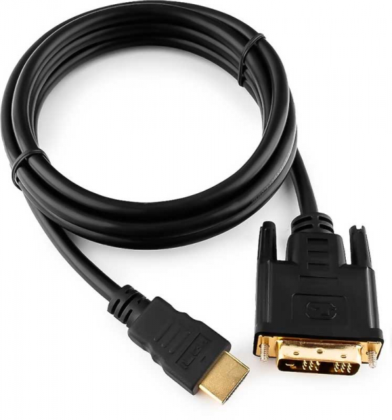 Купить Кабель HDMI - DVI, HDMI (m) - DVI-D (m), CABLEXPERT CC-HDMI-DVI, 1.8 м, черный, CC-HDMI-DVI-6 - цена в интернет-магазине НПС Новгород, описание и фотографии.