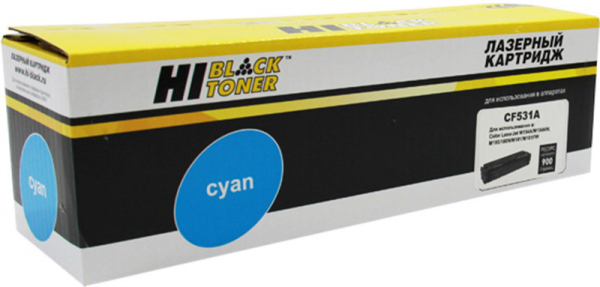 Купить  HI-BLACK HB-CF531A, голубой, cyan, совместимый HP 205A .