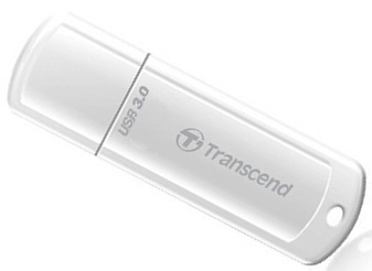 Флешка USB TRANSCEND JetFlash 730 32Gb, USB 3.0, белый