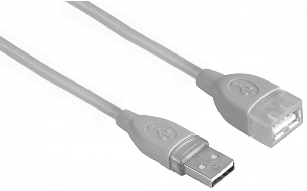 Купить Кабель-удлинитель USB 2.0, USB Am - USB Af, HAMA H-45040, 3 м ...