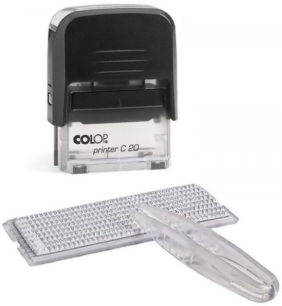  Самонаборный штамп COLOP Printer C 20 Set, черный - цена в .