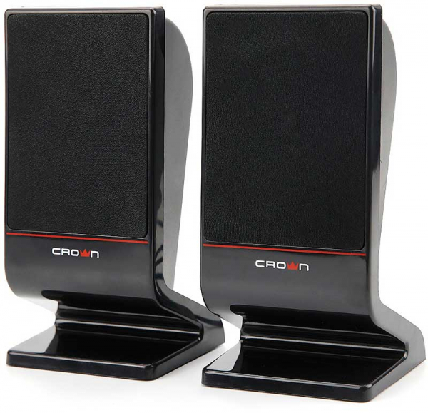 Купить Колонки CROWN CMS-601, черные, AUX 3.5 мм, CMS-601 - цена в ...