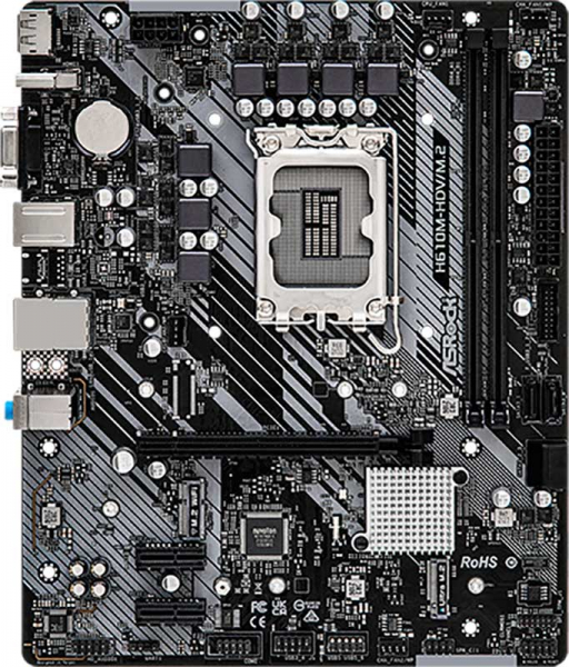 Купить Материнская плата ASROCK H610M-HDV/M.2 Intel H610, FCLGA1700 ...