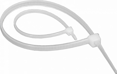 Стяжки кабельные 100мм x 2.5мм HYPERLINE GT-100MC, белые (упак. 100шт)