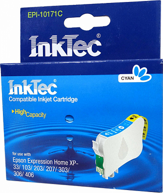 Струйный картридж INKTEC EPI-10171C, голубой. Просроченный товар