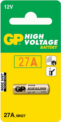 Батарейка 27A GP, 12V (1 шт)