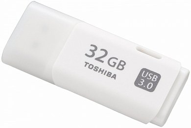 Флешка USB TOSHIBA TransMemory Hayabusa U301 32Gb, USB 3.0, белый