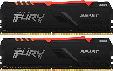 Комплект модулей памяти DDR4 16Gb PC28800 3600MHz KINGSTON (KF436C17BBAK2/16), Retail