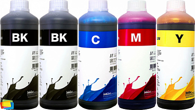 Комплект чернил INKTEC E0013/E0017-01L-5 для Epson, пигмент + водные, 5 л, 5 цветов