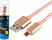 Кабель Micro USB Bm - USB Am, CABLEXPERT Ultra CC-U-mUSB01, 1 м, золотистый