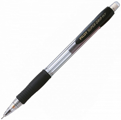 Карандаш механический PILOT Super grip H-187-B, HB