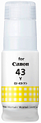 Комплект чернил REVCOL Hameleon GI-43 Y для Canon, водные, 140 мл, желтый