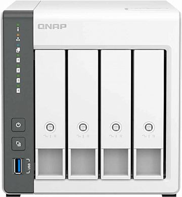 СХД QNAP D4, 4 x 2.5/3.5" SATA HDD, 4 Гб (D4 (REV. C))