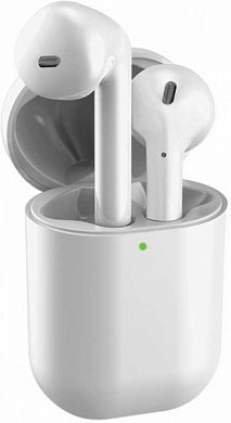 Гарнитура Bluetooth DEPPA XAir, беспроводная, вкладыши, зарядный футляр, белая