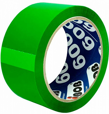 Упаковочная клейкая лента UNIBOB 600 41154, 48 мм, зеленая