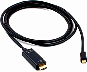 Кабель DisplayPort, Mini DisplayPort (m) - HDMI (m), TELECOM, 1.8 м, черный