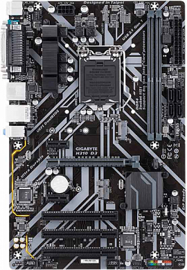 Материнская плата GIGABYTE H310 D3 2.0 Intel H310, FCLGA1151, DDR4, VGA, HDMI, 6*USB2.0, 2*USB3.1, PS/2, COM, LPT, GLAN, ATX