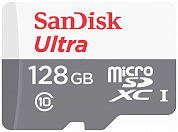 Карта памяти microSDXC SANDISK Ultra 128 Гб, Class10 UHS-I (SDSQUNR-128G-GN6MN)
