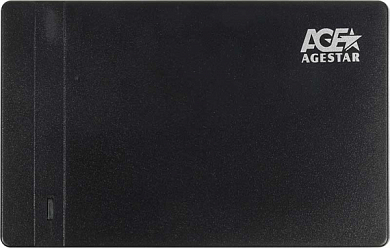 Внешний бокс для HDD/SSD 2.5" AGESTAR 3UB2P3, черный