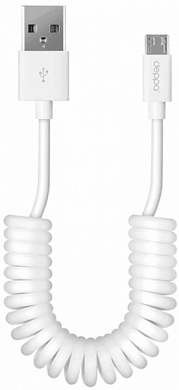 Кабель Micro USB Bm - USB Am, DEPPA, 1.5 м, белый