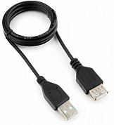 Кабель-удлинитель USB 2.0, USB Am - USB Af, ГАРНИЗОН GCC-USB2-AMAF, 1 м, черный