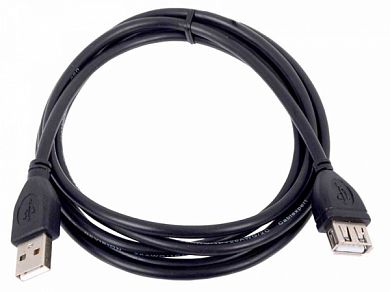 Кабель-удлинитель USB 2.0, USB Am - USB Af, NME, 1.8 м, черный