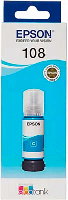 Контейнер с чернилами EPSON 108 C13T09C C13T09C24A, голубой