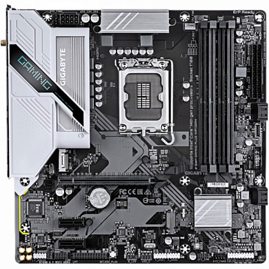 Материнская плата GIGABYTE B760M Gaming Plus Wifi DDR4 Intel B760, FCLGA1700, DDR4, HDMI, DisplayPort, 6*USB2.0, 4*USB3.2, GLAN, mATX