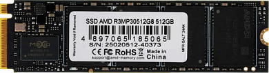 Накопитель SSD M.2 2280 AMD Radeon R3 512 Гб (R3MP30512G8)