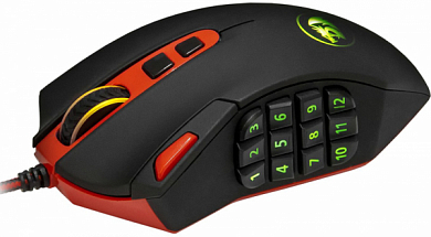 Мышь DEFENDER Redragon Firestorm, черно-красная