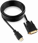 Кабель HDMI - DVI, HDMI (m) - DVI-D (m), CABLEXPERT CC-HDMI-DVI, 3 м, черный