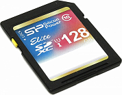 Карта памяти SDXC SILICON POWER Elite 128Gb, Class10 UHS-I U1 (SP128GBSDXAU1V10)