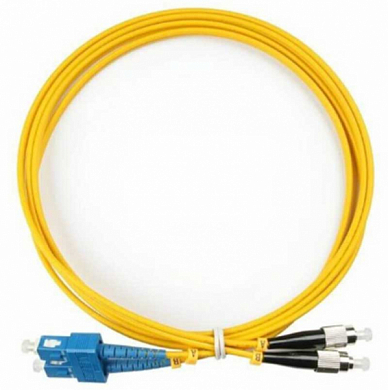 Патч-корд оптический Duplex SC/UPC - FC/UPC SM, MODULTECH MT-PC-DX-SMF-652-SU/FU-20, 20 м