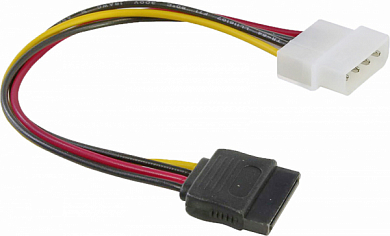 Переходник питания, Molex (m) - SATA, VCOM VPW7571, 20 см