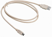Кабель USB 2.0, USB Am - USB Bm, BURO, 1.8 м, серый