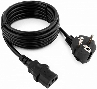 Кабель питания Евровилка F - Штекер C13, CABLEXPERT PC-186, 3 м, черный