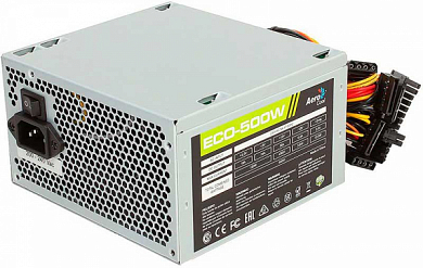 Блок питания AEROCOOL ECO-500, 500 Вт